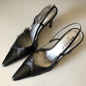 Strap Back Pointed Toe Heels 7.5
